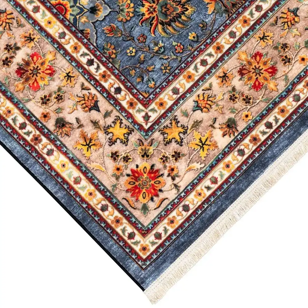 فرش ماشینی سنتی طرح 25cs0360 طوسی 1000 شانه